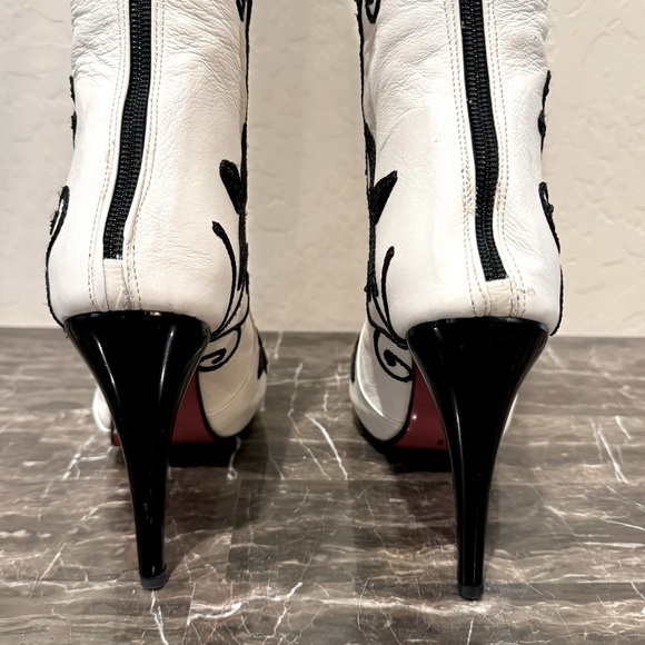 NEW O-Suzani Boot Company Embroidered Leather Over The Knee Boots - Picture 11 of 14